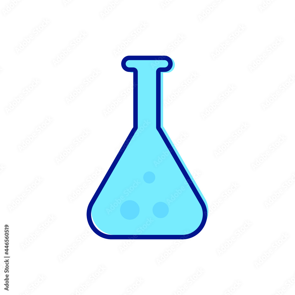 chemical flask. chemical tube icon biology equipment laboratory chemistry research technology and test theme Vector illustration chemical flask. chemical tube icon biology equipment laboratory chemistry research technology and test theme Vector illustration