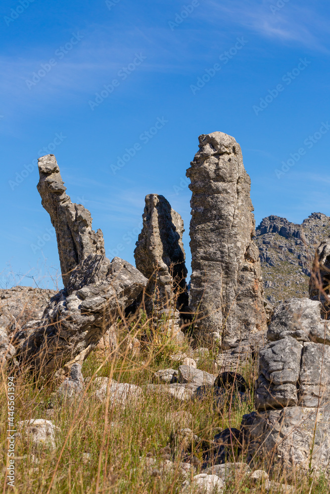 Some rocks in the Bain's Kloof in the Western Cape of South Africa