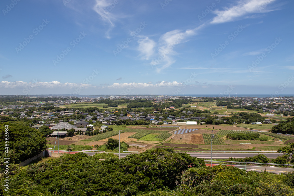 Fototapeta premium 地球の丸く見える丘展望館