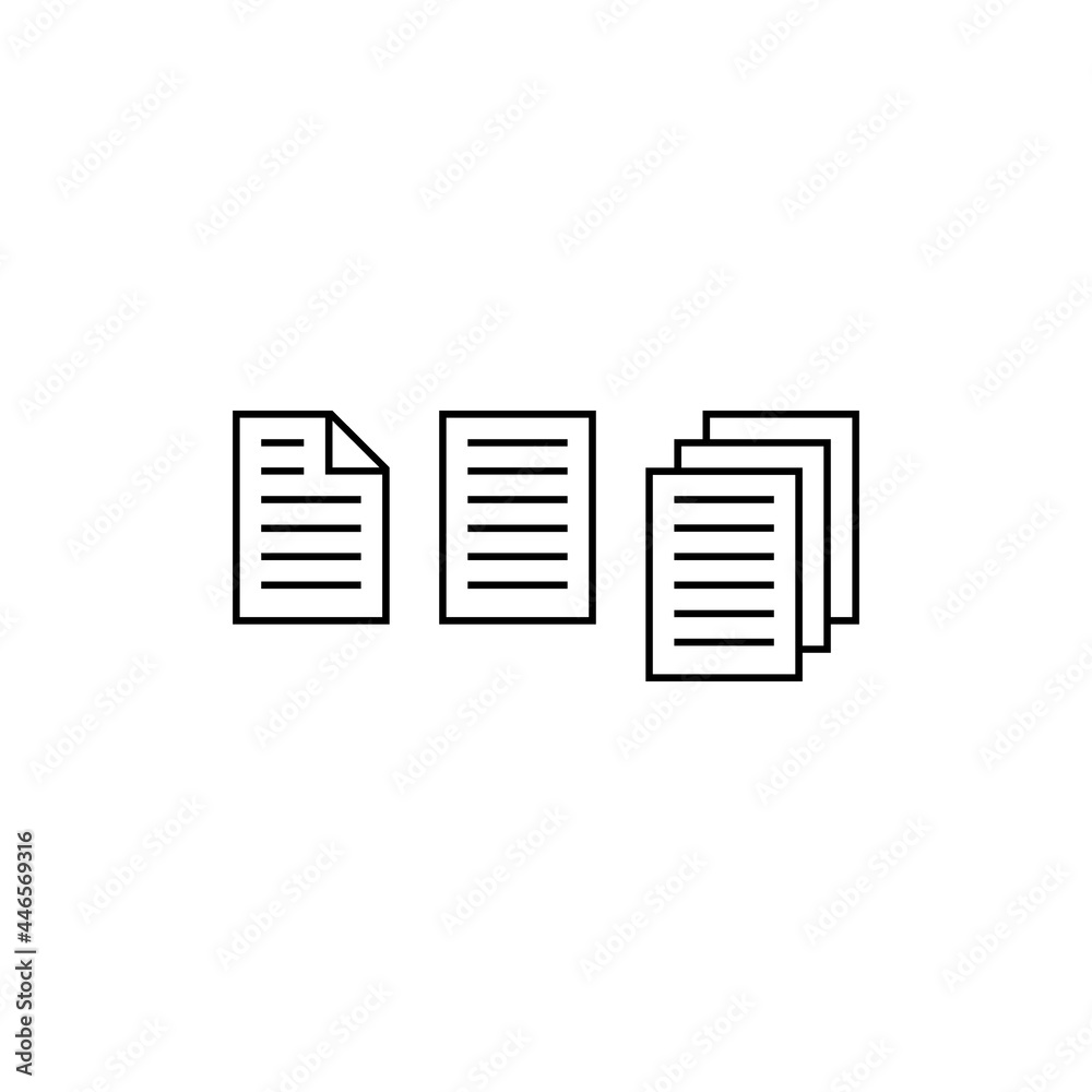 Files icon. Vector illustration eps10