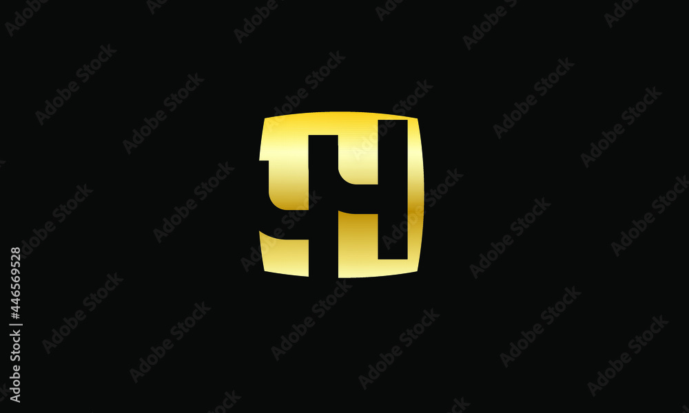 44 Number Gold Modern Logo