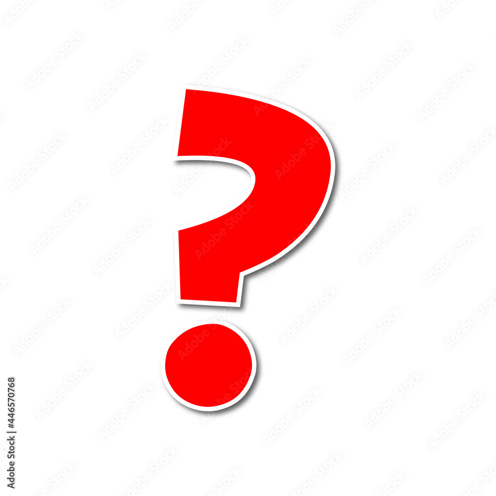 Question Icon flat design style illustration Question Icon flat design style illustration