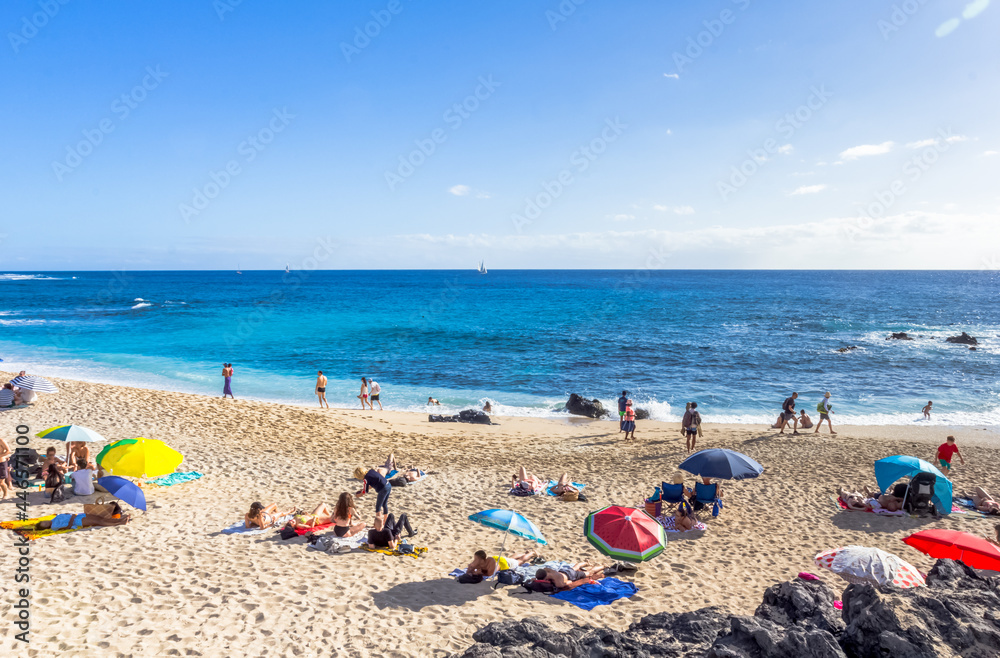 plage de Boucan Canot, Saint-Gilles-Les-Bains, île de la Réunion plage de Boucan Canot, Saint-Gilles-Les-Bains, île de la Réunion