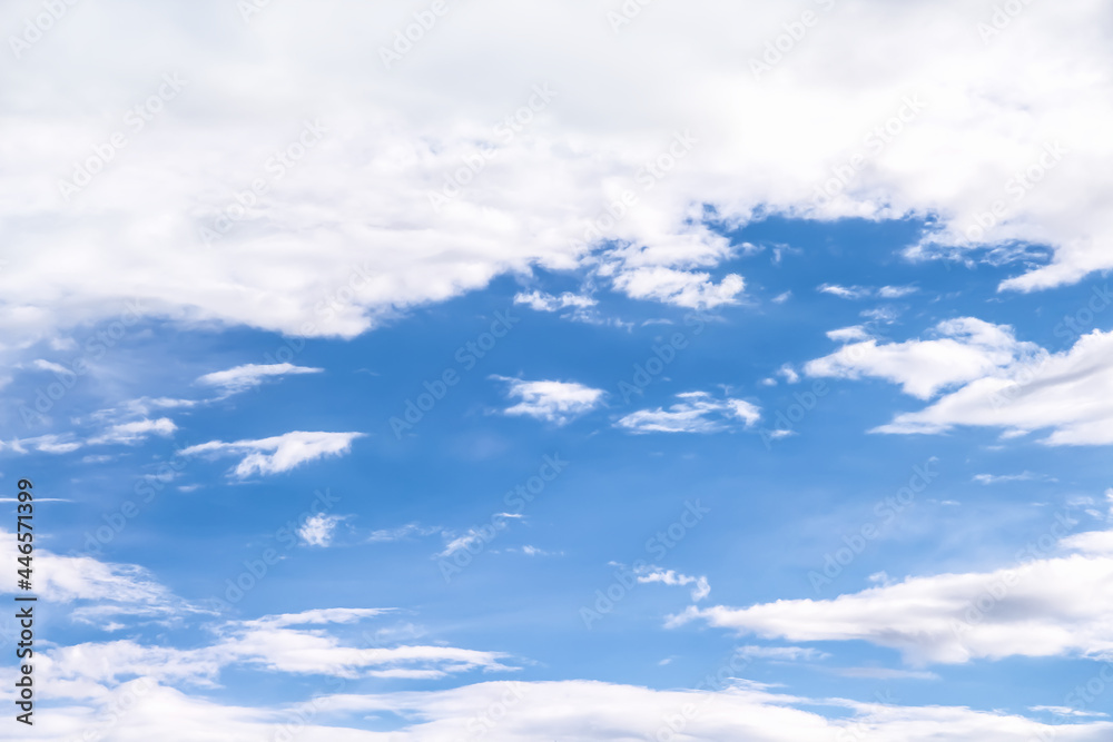 White clould with light wind on bright blue sky background and space White clould with light wind on bright blue sky background and space