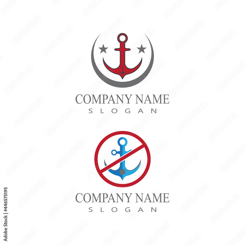 Anchor Logo Template vector symbol design Anchor Logo Template vector symbol design