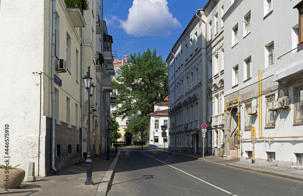 Little lane in the center of Moscow.
