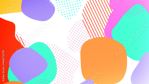 pop color paint splash pattern geometric design trendy  background01 photo