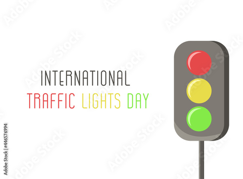 International Traffic Light's Day. Vector illustration