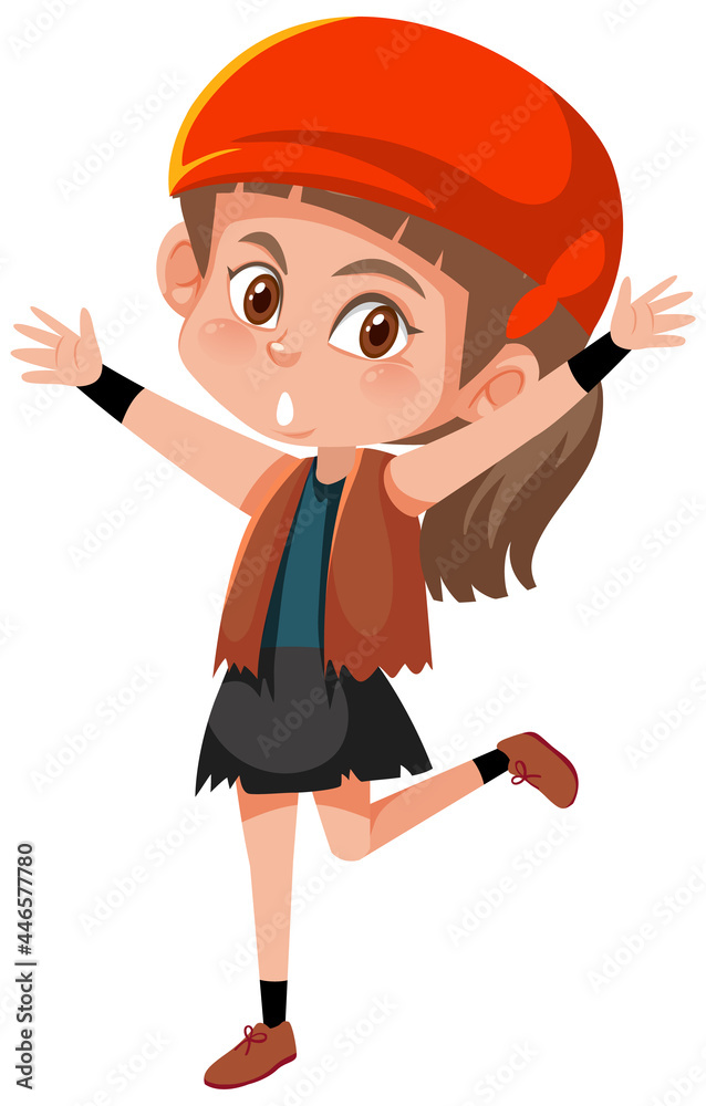 Pirate concept with a girl in pirate costume isolated on white background Pirate concept with a girl in pirate costume isolated on white background