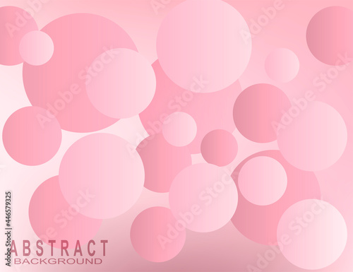 Abstract pink background with circles.