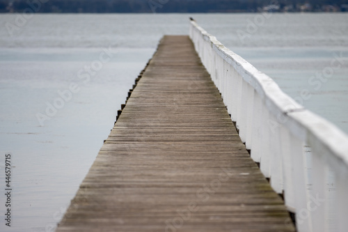 Wooden pier on the beach