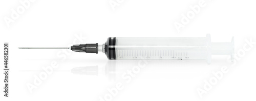 Syringe isolated on white background