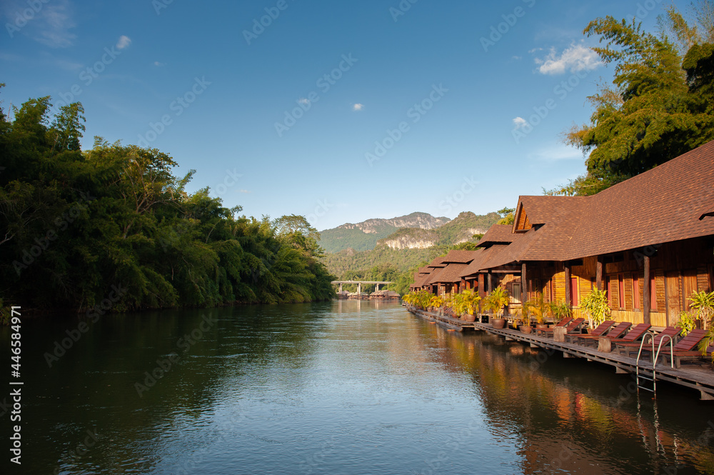 beautifull resort and river natural blackground beautifull resort and river natural blackground