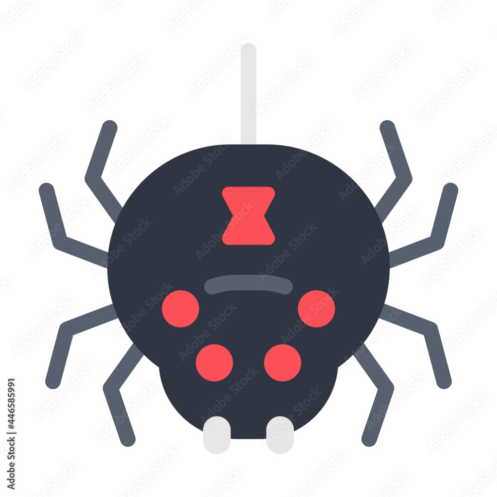 spider flat icon spider flat icon
