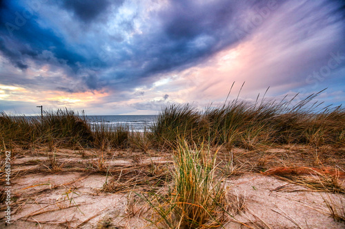 sunset on the beach