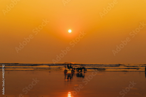 sunset over the sea © Arjun
