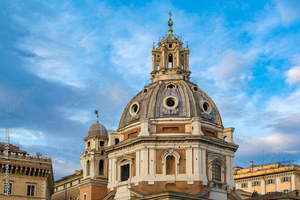 Santa Maria di Loreto church in Rome, Italy