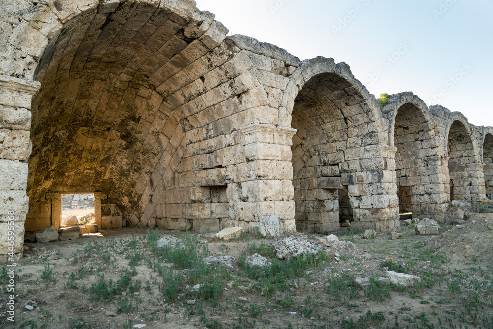 Located in the ancient city of Perge, the stadium is one of the best stadiums that have survived from the ancient period. Antalya, Turkey