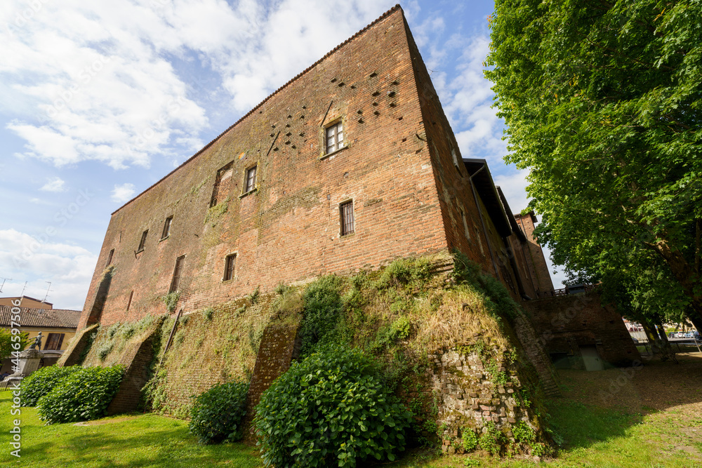 Medieval castle in Binasco, Milan, Italy Medieval castle in Binasco, Milan, Italy