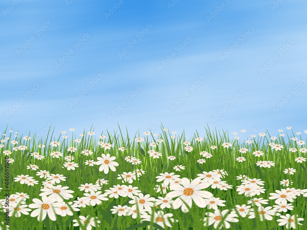 Glossy green round shape on a white background.  Illustrations created on tablets, used for various graphic works.