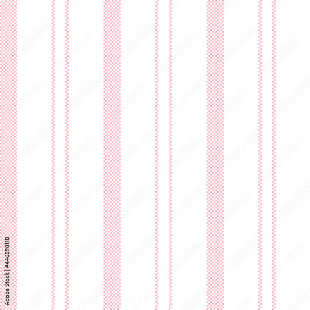 White with top light pink stripes