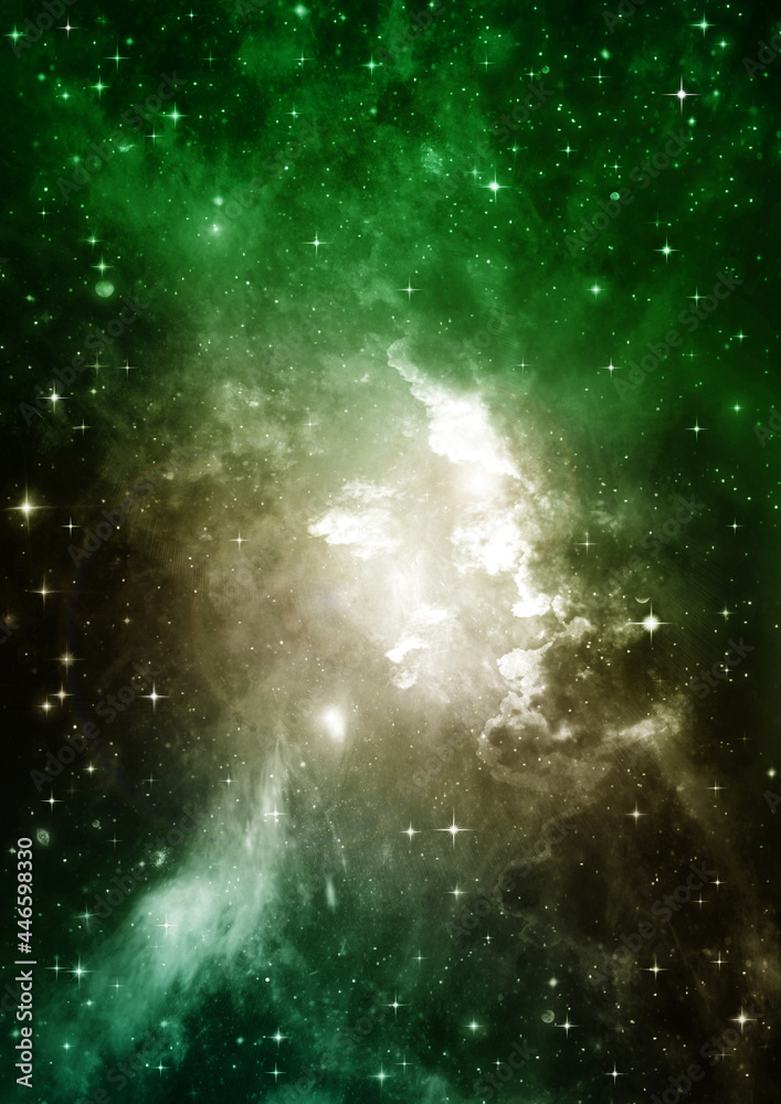 galaxy in a free space. 3D rendering galaxy in a free space. 3D rendering