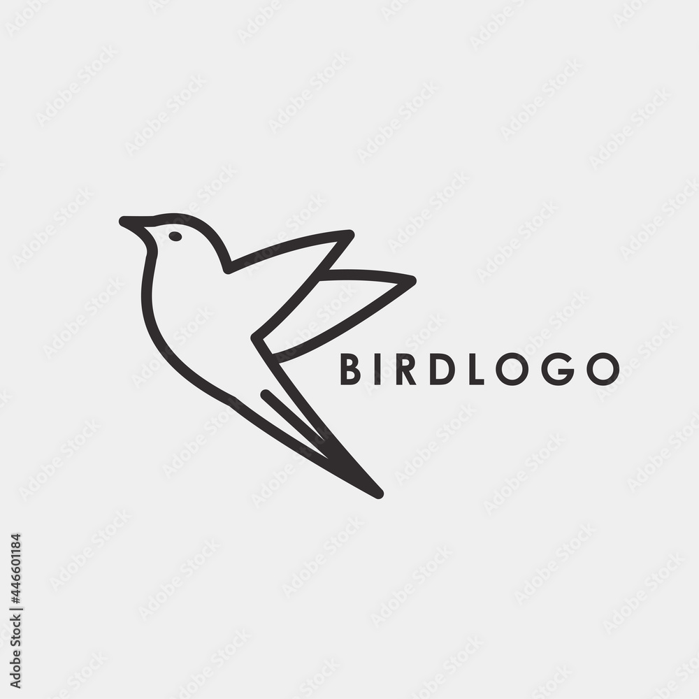 Bird Animal logo design vector element Bird Animal logo design vector element