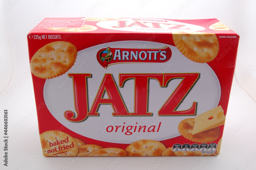 Arnotts jatz original cracker biscuit in Manila, Philippines Stock