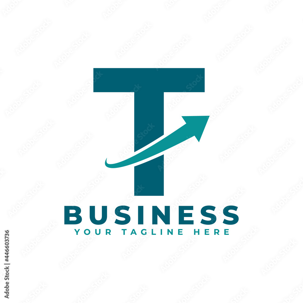 Letter T with Swoosh Arrow Up Logo Design. Creative Letter Mark Suitable for Company Brand Identity, Travel, Start up, Logistic, Business Chart or Graph Logo Template Letter T with Swoosh Arrow Up Logo Design. Creative Letter Mark Suitable for Company Brand Identity, Travel, Start up, Logistic, Business Chart or Graph Logo Template