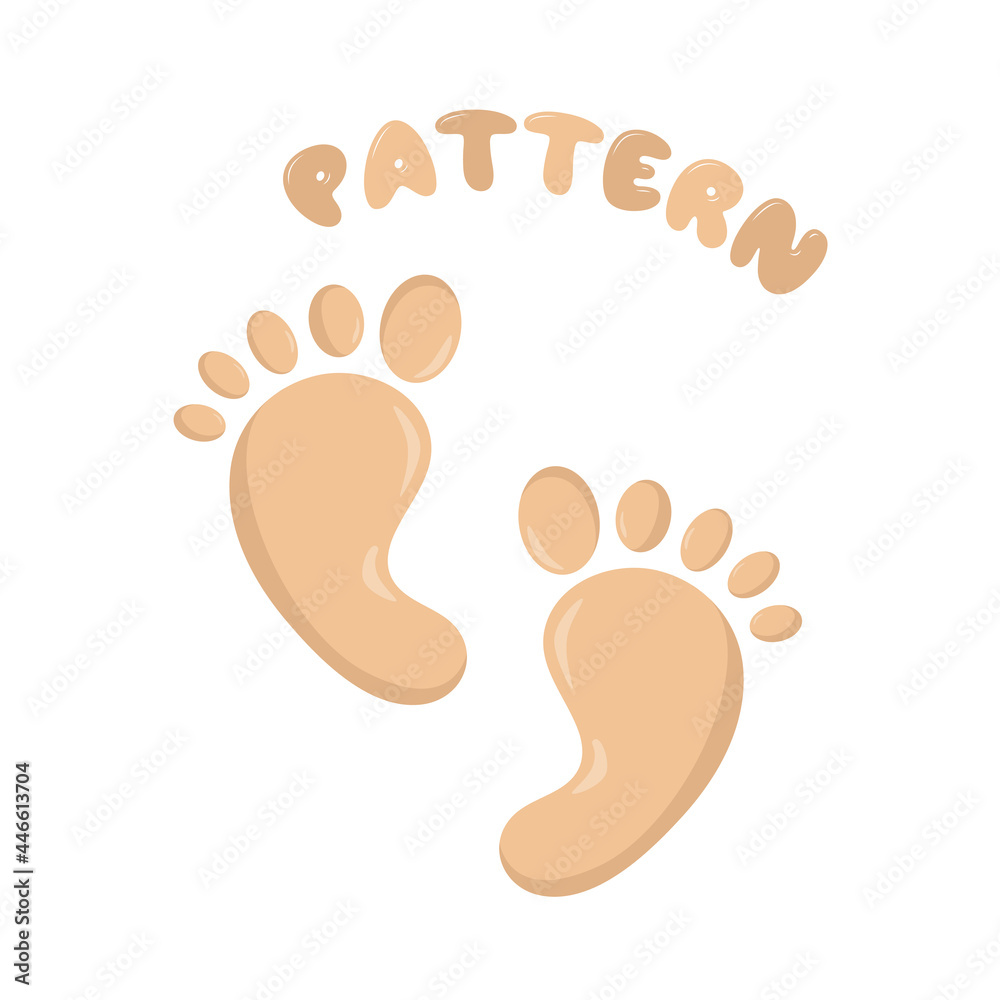 vector footprints of newborn babies vector footprints of newborn babies