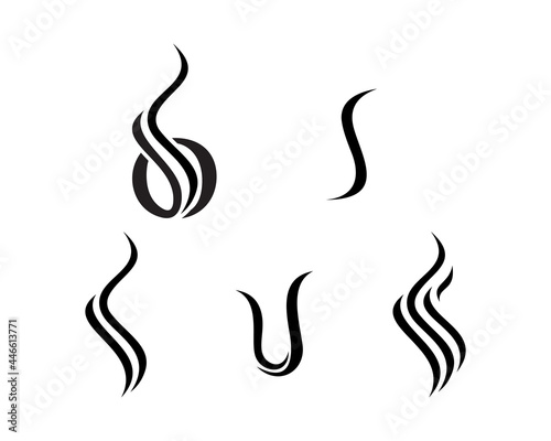 vapor smoking logo template set
