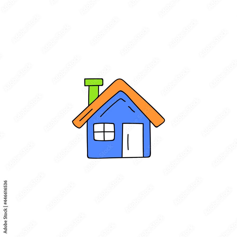 Architecture, front of house icon in color icon, isolated on white background Architecture, front of house icon in color icon, isolated on white background