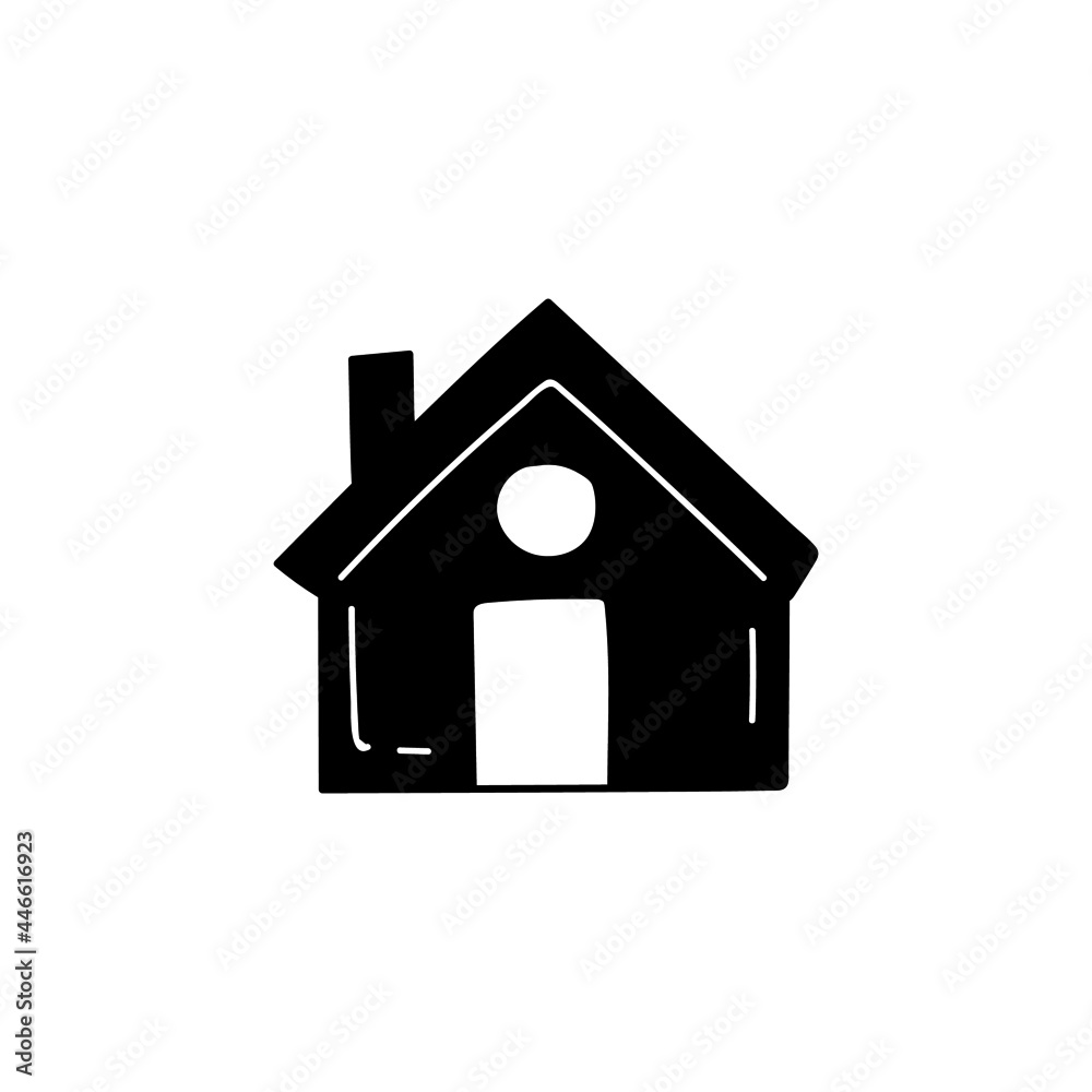 home, house icon in solid black flat shape glyph icon, isolated on white background home, house icon in solid black flat shape glyph icon, isolated on white background