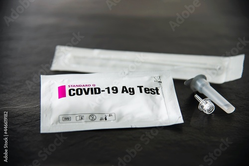 Rapid antigen test Covid -19 self repid test set photo