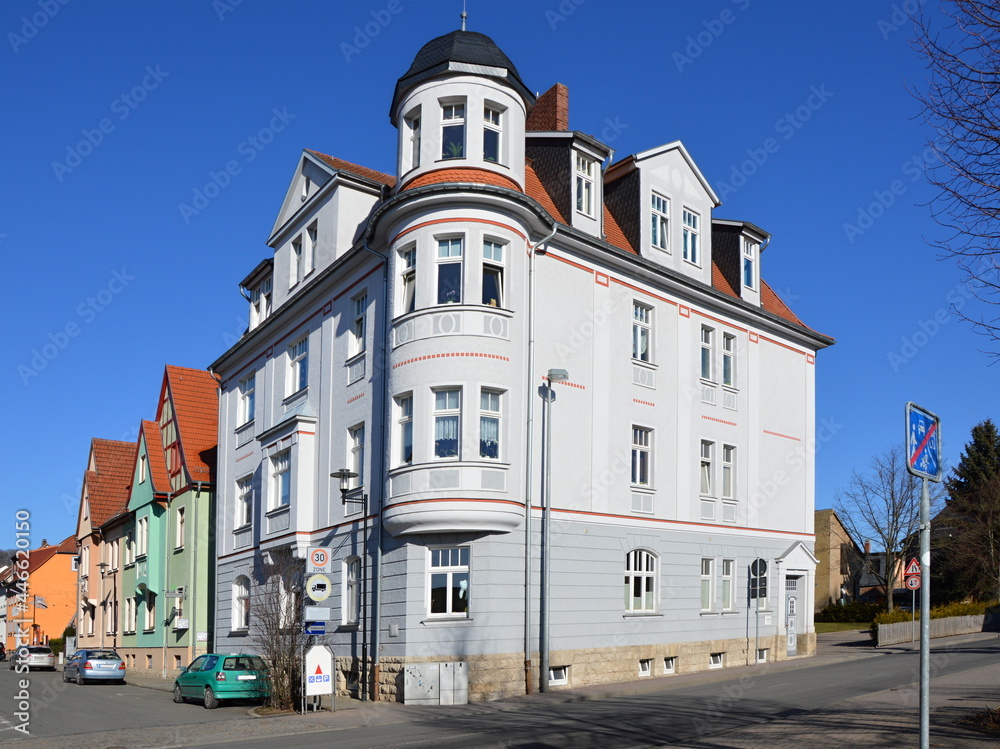 Historische Bauwerke in der Altstadt von Bad Berka, Thüringen
