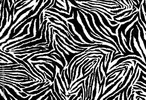 Zebra skin texture, African animal, tiger texture