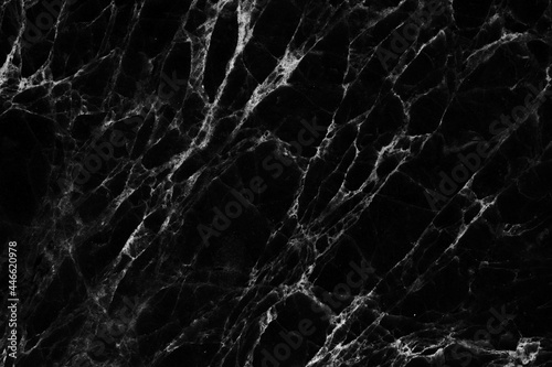 White patterned natural of Black and White marble pattern texture background. Abstract natural marble black and white for design product.