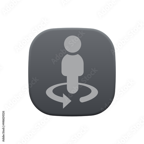 Businessman Circle - Sticker