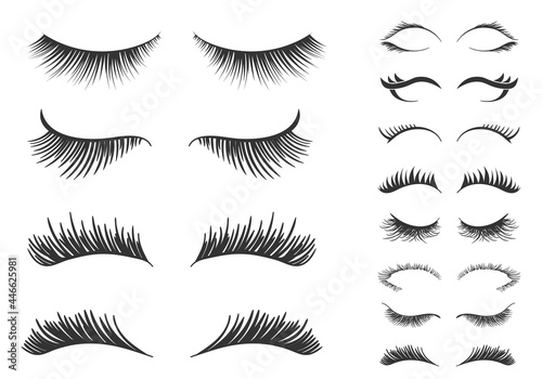 Set for growing the eyelashes, professional makeup