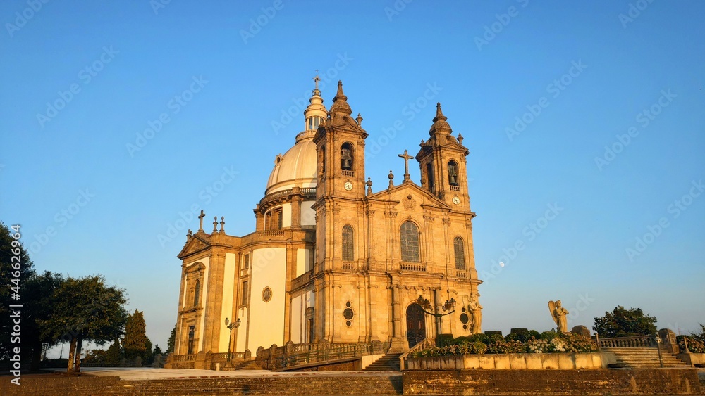 Panorama view Church of Our Lady of Sameiro Braga Portugal