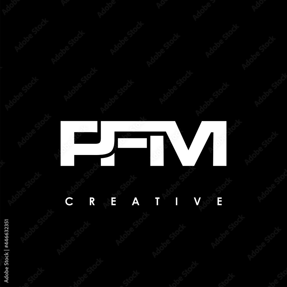 PFM Letter Initial Logo Design Template Vector Illustration PFM Letter Initial Logo Design Template Vector Illustration