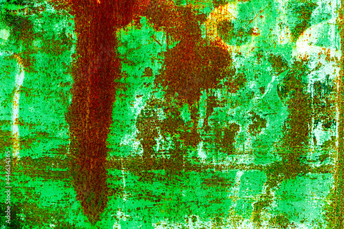 Rusty texture. Rusty old painted metal background.