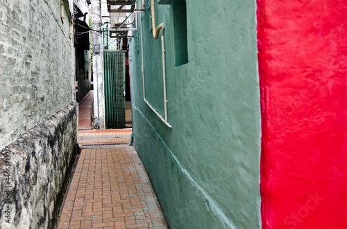 colorful alley in macau © Adelaide Lin