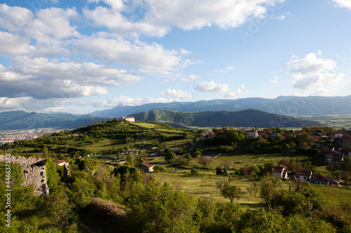 View of the Marsicana plain, Marsica, Abruzzo, Italy photo