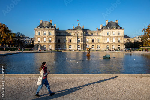 The Senate seen from the Luxembourg Garden, Paris, France photo