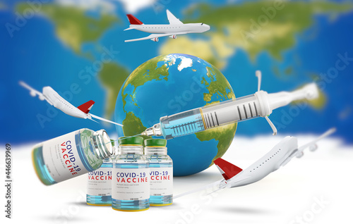 planet earth and airplanes ...