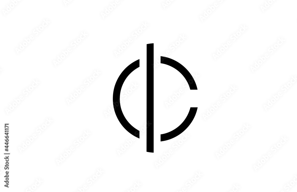 C black and white line alphabet letter logo for business icon. Simple creative template design for lettering and identity C black and white line alphabet letter logo for business icon. Simple creative template design for lettering and identity