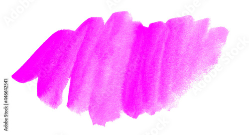 Purple watercolor hand painted background isolated on white background