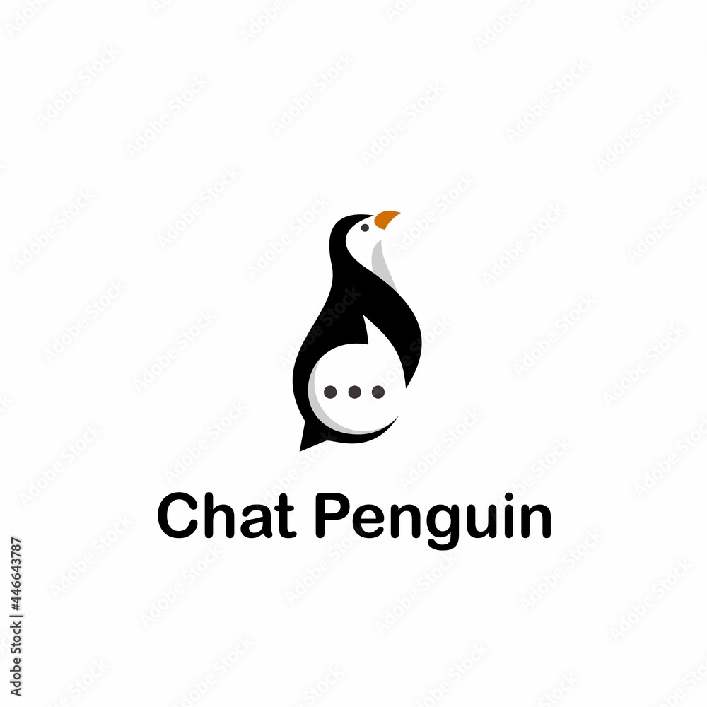 Obraz premium penguin logo design
