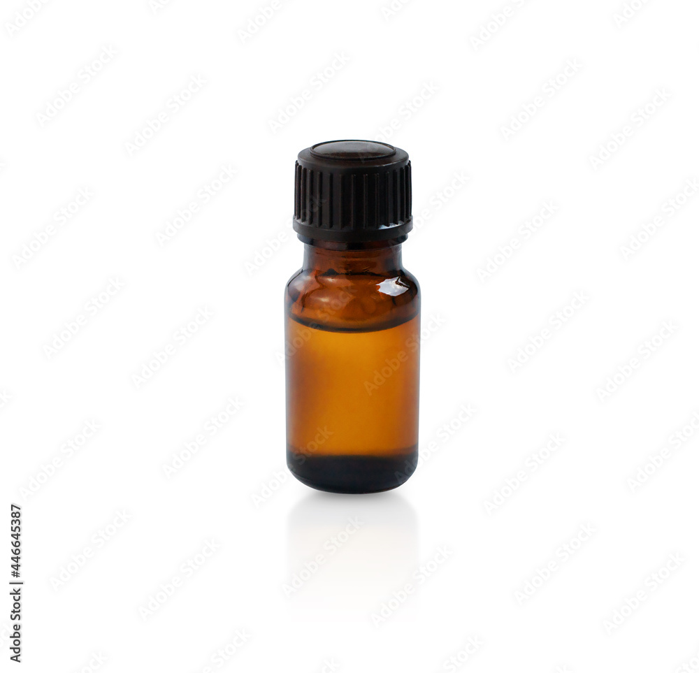 Small glass jar for cosmetics isolate Small glass jar for cosmetics isolate